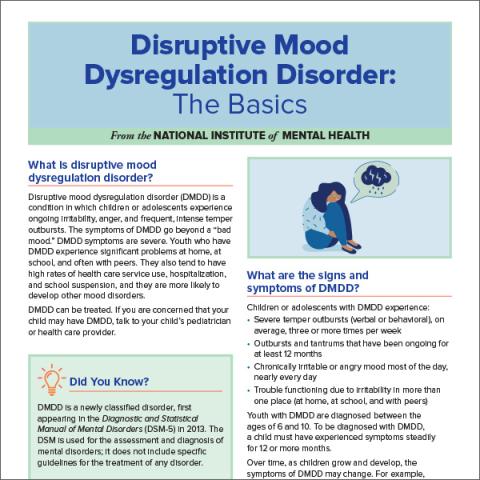Disruptive Mood Dysregulation Disorder: The Basics