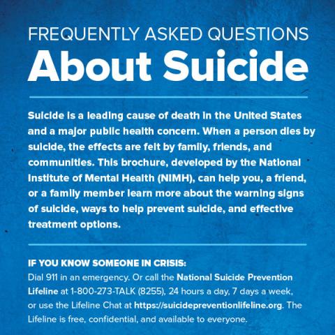 Frequently Asked Questions About Suicide