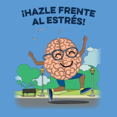 ¡Hazle frente al estrés! Un libro para colorear con actividades