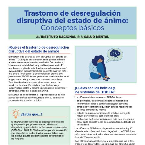 Trastorno de desregulación disruptiva del estado de ánimo: Conceptos básicos