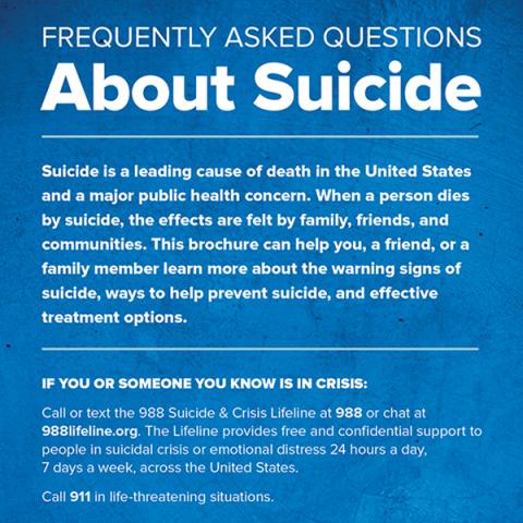 Frequently Asked Questions About Suicide