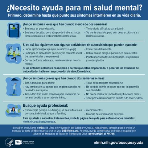 ¿Necesito ayuda para mi salud mental?