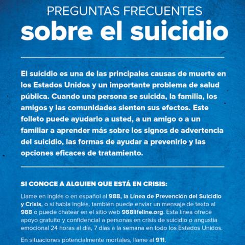 Preguntas frecuentes sobre el suicidio